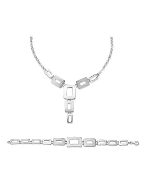 Zilver 925 Set: Ketting + Armband SET-023