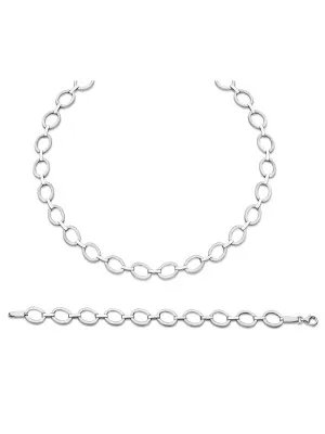 Zilver 925 Set: Ketting + Armband SET-029
