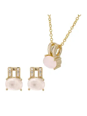 Alena Zilver 925 Set: Ketting-Hanger + Oorbellen SET-7122/G