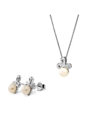 Elisabeth Zilver 925 Set: Ketting-Hanger + Oorbellen SET-7511