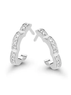 Onyx Zilver 925 Creolen ZO-7127