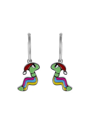 Snake Zilver 925 Oorhangers ZO-7454