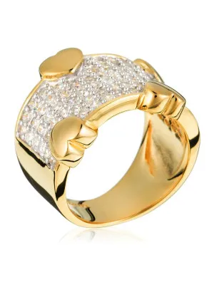 Zilver 925 Ring (sieraad) ZR-3605-GOLD